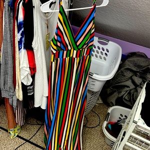 NWT striped maxi dress small